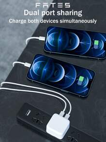 1入組35W雙端口充電頭 - 白色 - 查看 6