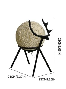 1 pieza Luz de la decoración ciervo & con diseño de bola - Blanco - Ver 4
