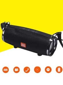 1pc Portable Wireless Speaker - Black - View 4