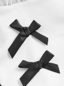 大碼荷葉邊女僕裝連體衣和領結