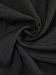 SHEIN LUNE Plus Contrast Lace Tube Top - Black - View 3