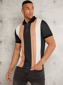 Manfinity RelaxMax Men Colour Block Polo Shirt - Multicolor - View 4