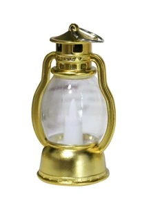 1 pieza Decoración con diseño vintage LED linterna - Amarillo - Ver 4