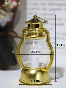 1 pieza Decoración con diseño vintage LED linterna - Amarillo - Ver 7