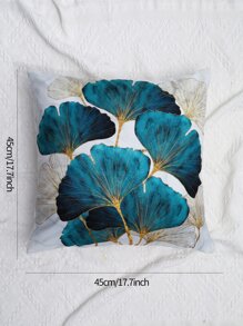 1 件超柔软数码印花银杏叶图案枕套，适用于客厅沙发和卧室，可用作靠垫，无需枕芯或靠垫芯。 - 彩色 - 查看 3