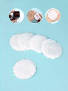 MONKIDS Almohadilla de eliminación de maquillaje, 100 piezas de almohadillas faciales redondas, almohadillas de limpieza facial con doble cara y bordes gruesos super suaves, para el cuidado facial, maquillaje, cuidado de la piel, eliminación, en casa o de viaje, decoración del hogar, regalo para hombres, mujeres, mamá, papá, amigos, Año Nuevo, accesorios, regalo divertido - Blanco - Ver 4