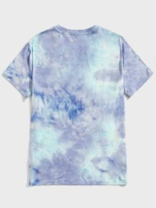Manfinity Men Tie Dye Bear Print Tee - Multicolor - View 2