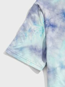 Manfinity Men Tie Dye Bear Print Tee - Multicolor - View 4