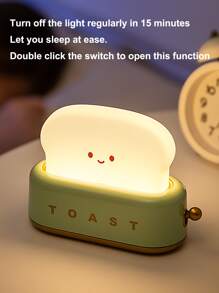 1入組麵包設計小夜燈 - 綠色 - 查看 3