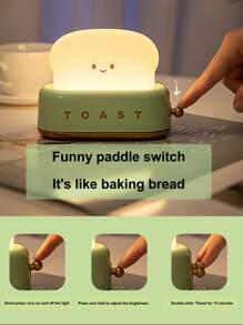 1入組麵包設計小夜燈 - 綠色 - 查看 4