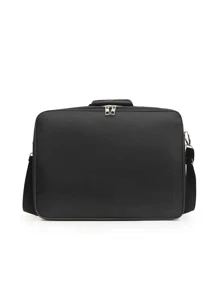 1 pieza Bolso para ordenador pulgada con diseño de etiqueta impermeable - Negro - Ver 2