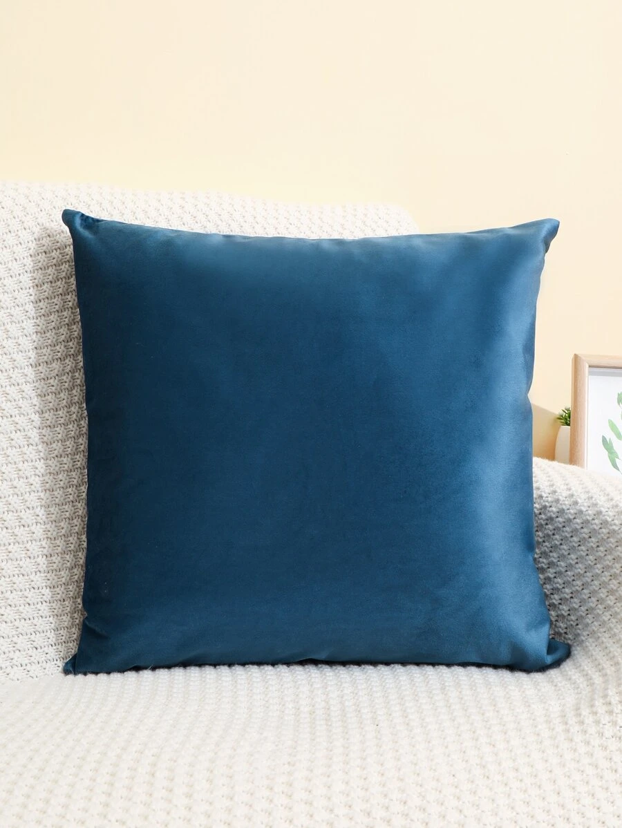 1入組素色枕套適用於辦公室汽車 - 藏蓝色 - 查看 1