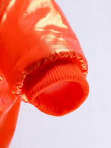 FDOG 1pc Letter Graphic Pet Coat - Orange - View 4