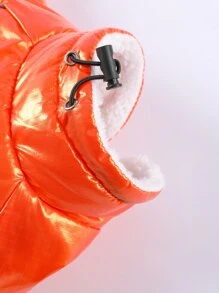 FDOG 1pc Letter Graphic Pet Coat - Orange - View 5