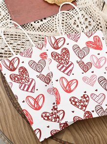 1pc Heart Print Gift Wrapping Bag - Multicolor - View 4
