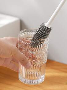 Cup Brush Cup Scrubber Glass Cleaner Kitchen Cleaning Tool Long Handle Drink Wineglass Bottle Glass Cup Cleaning Brush - Multicolor - View 5