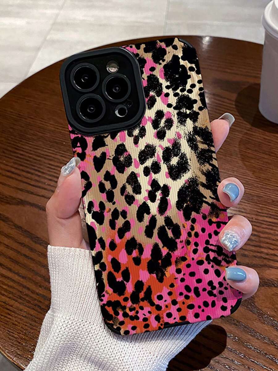 Animal Print Leopard Phone Case - Multicolor - View 1