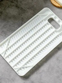 1pc Solid Color Portable Washboard - White - View 6