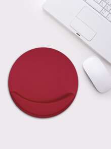 1pc Plain Mouse Pad - Red - View 1