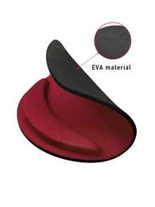 1pc Plain Mouse Pad - Red - View 3