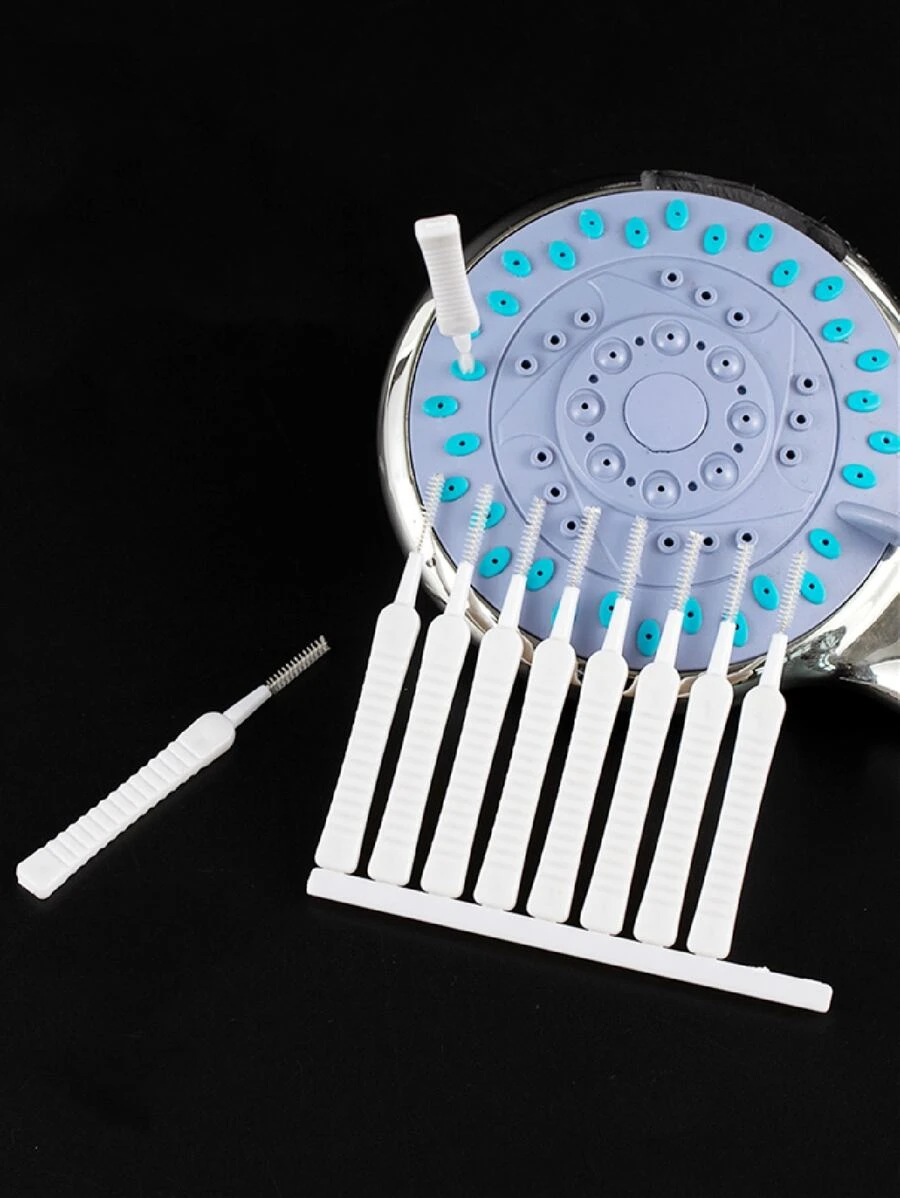 10pcs Plastic Showerhead Cleaning Brush - White - View 1