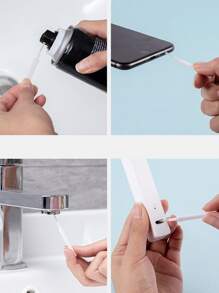 10pcs Plastic Showerhead Cleaning Brush - White - View 6