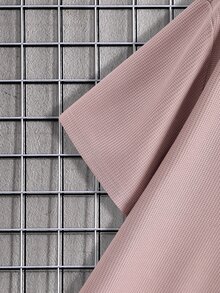 Manfinity Conjuntos para hombre Cordón Canalé Color combinado Casual - Rosa vieja - Ver 3