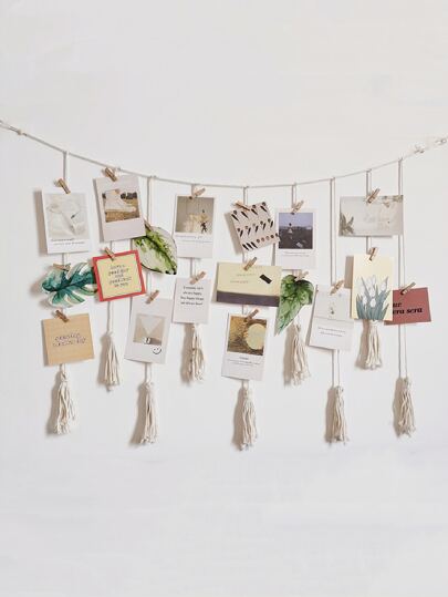 1pc Hanging Tassel Photo Wall Decor,Home Decor ,Room Decor,Wall Decor