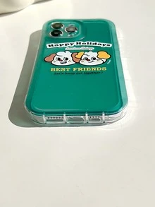 ốp điện thoại hình chó hoạt hình - Nhiều màu - Xem 5