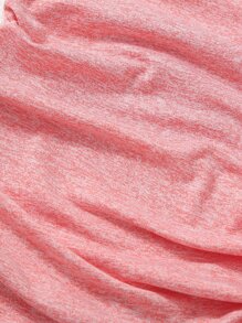 Bebé Vestido halter tejido jaspeado fruncido - Rosa - Ver 6