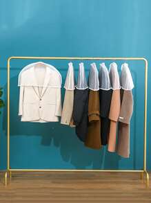 1pc Clear Clothing Cover - White - View 4