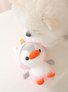 1pc Shark/penguin/unicorn/frog Stuffed Plush Toy For Pet Only, As Relieving Boredom Partner - Multicolor - View 3