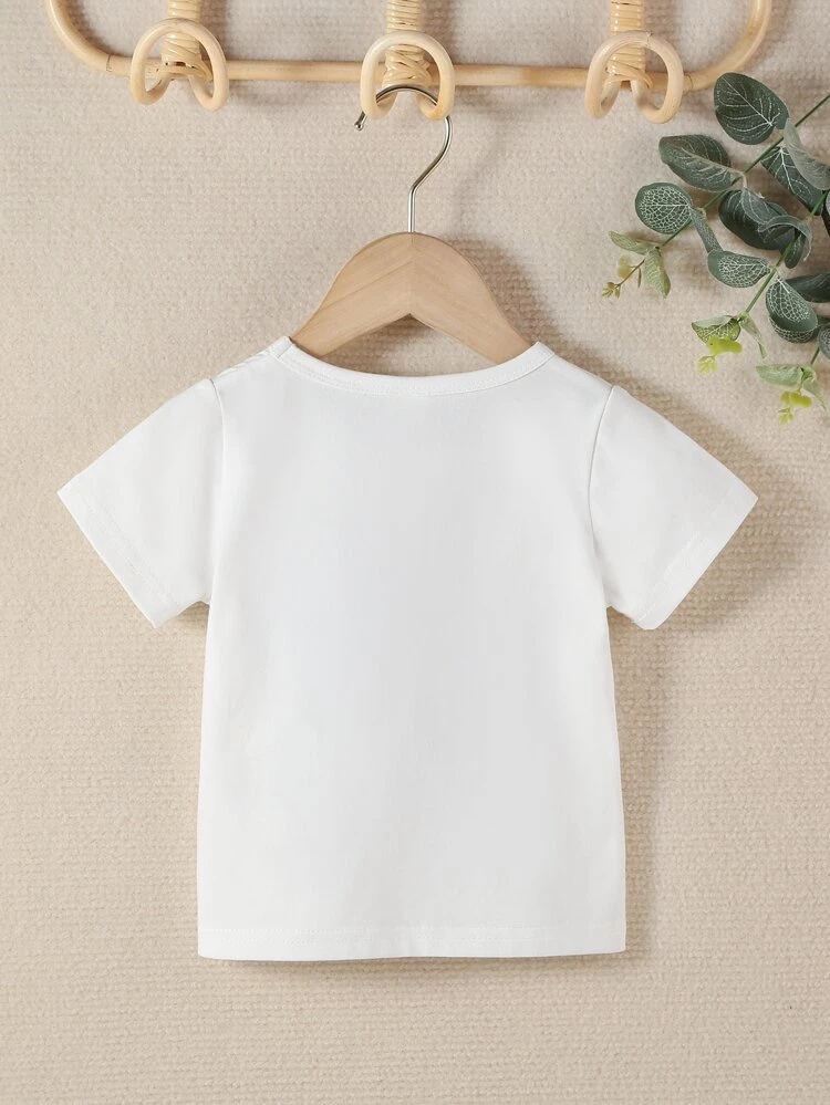 Baby Girl Bow Print Tee