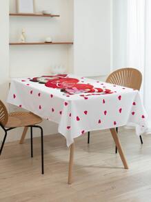 1 pieza Mantel con corazón & gnomo