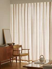 Rèm đơn trơn - Màu be - Xem 5