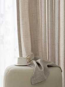 Rèm đơn trơn - Màu be - Xem 6