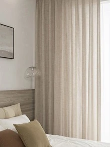 Rèm đơn trơn - Màu be - Xem 7