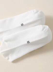 Slogan Graphic Crew Socks - Multicolor - View 3