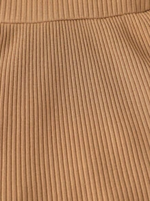 Baby Solid Cami Dress & Accessory Headband - Brown - View 4