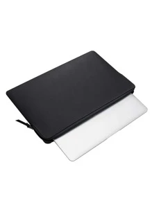 BUBM 1pc 14 Inch Plain Laptop Bag - Black - View 3