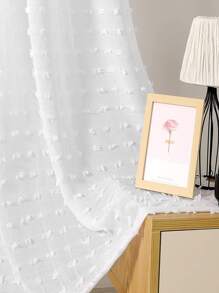 Swiss Dot Decor Màn cửa Sheer đơn - trắng - Xem 8