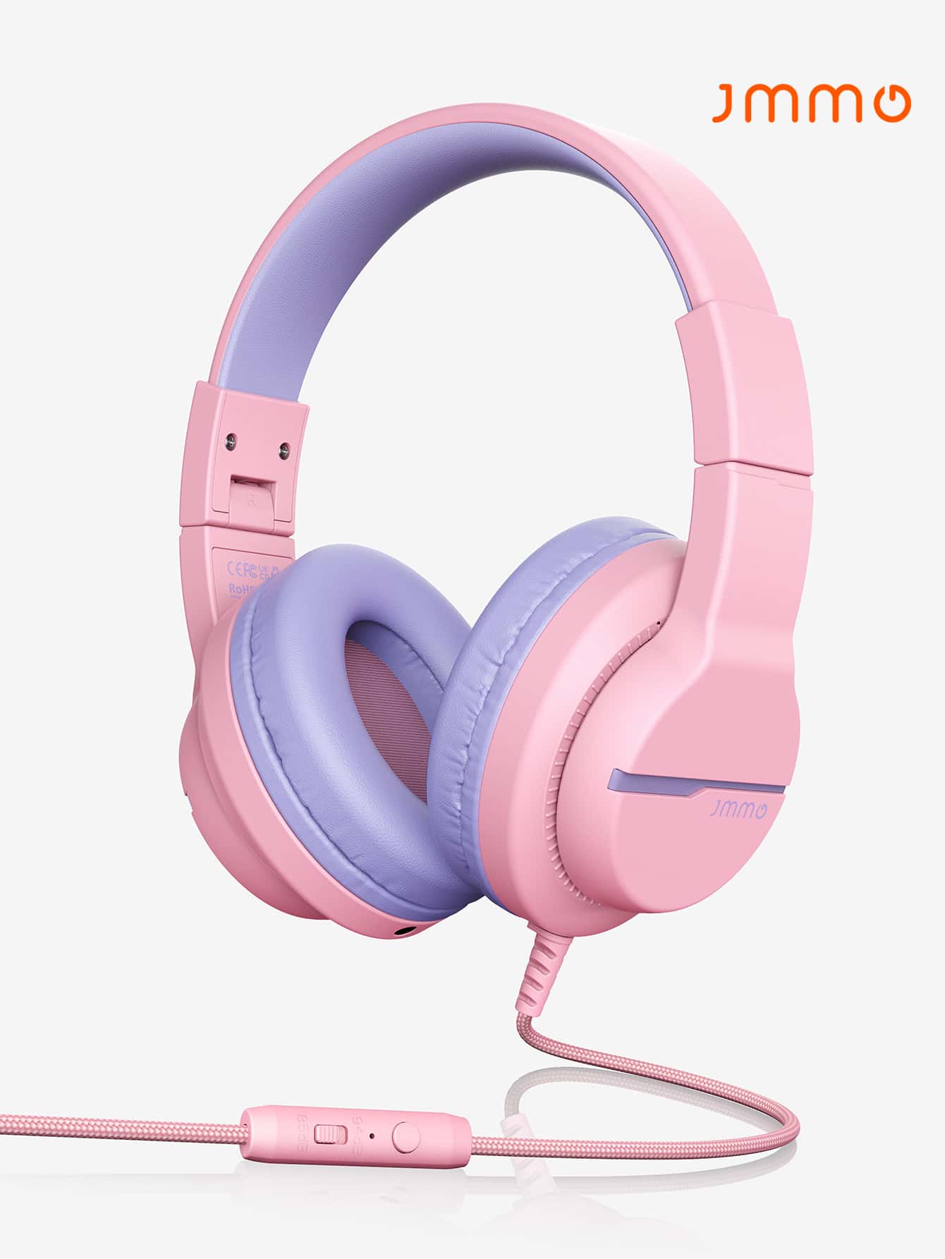 JMMO Wireless Headphones,Kids Headphones With Microphone,40mm Drivers 85/94dB Volume Control Foldable & Durable For School Online Courses & Voice Calls,Gaming Headphone,Holiday Gift Gifts,Must-Haves For Autumn And Winter - Pink - View 1