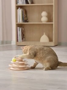 1pc Multi-layer Ball Decor Cat Teaser Toy