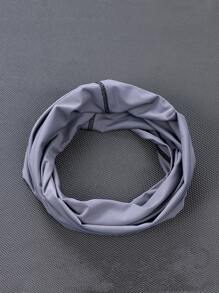 Anyfashion Sun Protective Anti UV 1pc Solid Sun-Protection Neck Gaiter - Grey - View 2