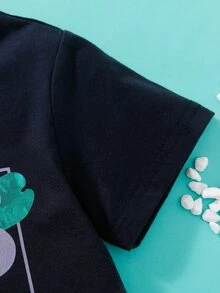 Toddler Boys Tropical Print Tee & Shorts - Multicolor - View 4