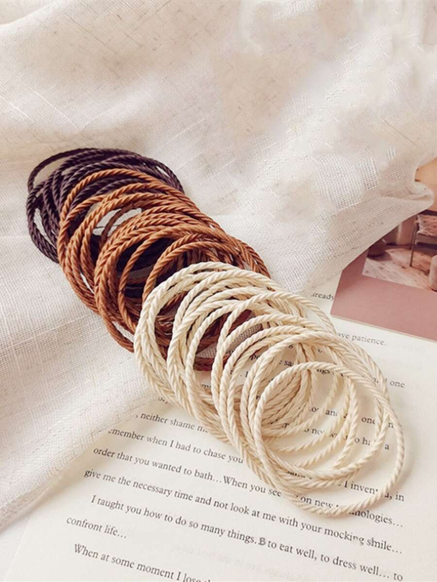 Bộ Của 50 Xoắn ốc Băng tóc In 3 Màu sắc - Nhiều màu - Xem 1