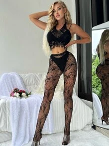 Classic Sexy Đồ lót gợi cảm Nữ Cắt ra cắt màu trơn - màu đen - Xem 1