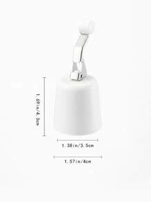1pc Solid Wine Stopper - White - View 2