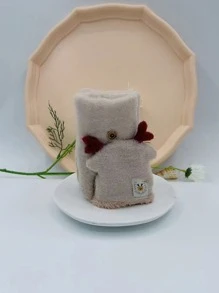 鹿角裝飾毛絨襯裡手套