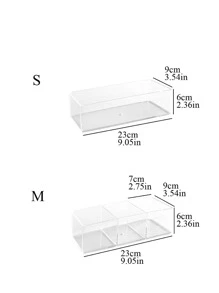 1 个纯色透明抽屉收纳盒，PS 透明抽屉隔板盒，适用于家居装饰秋季装饰节日装饰房间装饰家居装饰秋季装饰卧室装饰 - 無色 - 查看 3